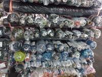 En stock, tissu en nylon taffetas léger, respirant, résistant à l'eau, pour vêtements, avec motifs rayés et sergé