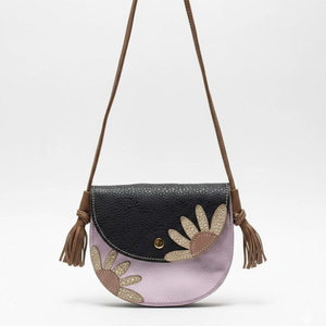 Bolso Bandolera de Cuero Genuino para Mujer, de Cuero Premium, con Correa para el Hombro |   Bolso Floral Hecho a Mano |   Bolso de Diseño con Borlas |   2026 - Product Image 1