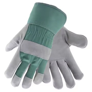 Gants industriels en cuir de vachette pleine fleur résistants à l'abrasion, conception canadienne robuste pour la manutention professionnelle - Product Image 3