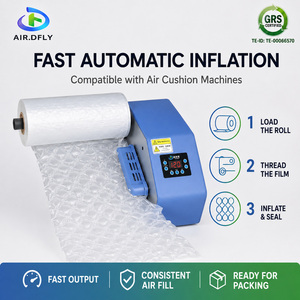 Custom Air Dfly 30x30cm PE Air Cushion Film Roll 15um 300m Inflatable <strong>Bubble</strong> Wrap Void Fill Protective Packaging For Shipping - Product Image 4
