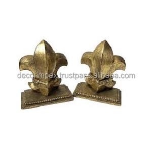 Esfera de color dorado integrada en un geométrico Estos sujetalibros en particular presentan un diseño moderno y elegante caracterizado - Product Image 5