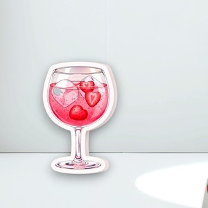 Outils magnétiques pour extensions de cils en acrylique solide, étanches et écologiques, en forme de cœur de fraise à fleurs rouges de haute qualité - Product Image 1