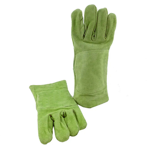 Ready Stock LOW MOQ Safety Work Leather Welding <b>Gloves</b> Heat & Cut Resistant Hand Protection Custom Design Welder Working <b>Gloves</b> - Product Image 4