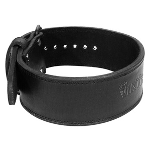 Customizable Gym Support Genuine Leather Weightlifting <b>Belt</b> for Men and <b>Women</b> Black Color for Fitness and Powerlifting - Product Image 5