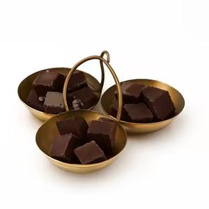 Bol à chocolat en métal haut de gamme, bol de service en acier inoxydable pour bonbons, fruits secs, en-cas - Product Image 3