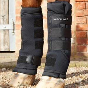 Protégez et soutenez les pattes de votre cheval avec des bandages et enveloppes de protection, idéaux pour les déplacements en écurie ou les soins après l'exercice. - Product Image 2