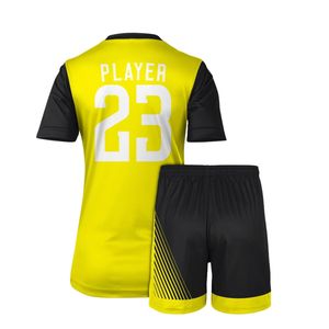 Ensemble maillot et short de football personnalisés, uniforme de football par sublimation, vêtements de sport à séchage rapide pour équipe, entraînement et match, usine OEM - Product Image 2