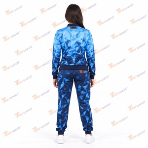 <b>Women</b> Tournament Tracksuit Sublimation Custom Cotton Streetwear Breathable Team Sportswear Training Uniform Printed <b>Jacket</b> Pant - Product Image 5