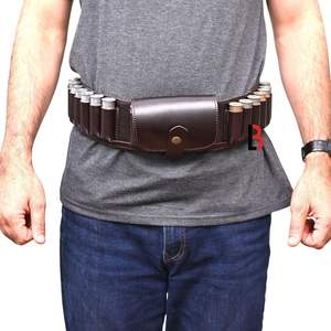 Bandoulière en cuir de vachette avec design croisé pour cartouches de fusil de chasse, imperméable et antivol avec protection RFID - Product Image 5