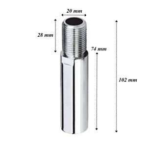 Precio de fábrica: Conexión de extensión de acero inoxidable SS 304 para sanitarios, rosca macho, accesorio de tubería de plomería para baño BSP/NPT OEM - Product Image 4