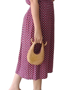 Monedero de madera vintage con cierre abierto personalizado para mujer Diseño portátil - Product Image 3