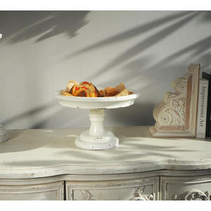 Mango Wood Pedestal Cake Stand for Table Decoration <b>Wooden</b> <b>Round</b> Tray Dessert Table Display Candle Holder Stand at Factory Price - Product Image 3