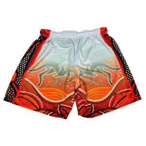 Custom Made Men's <b>Football</b> Shorts Digital Printing Satin Fabric Quick Dry Eco-Friendly Drawstring Closure Front Logo Position - Product Image 3