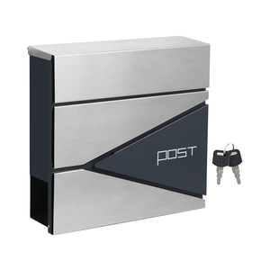 Venta al por mayor personalizable Art Deco montado en la pared de acero inoxidable galvanizado buzón mate con recubrimiento en Polvo inteligente apartamento artículos para el hogar - Product Image 3