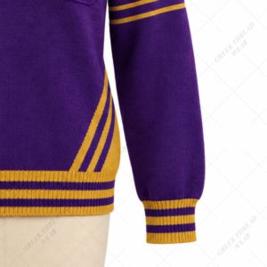 Customized Omega Acrylic Embroidered Winter Sweater Fraternity High Quality Phi <b>Men</b> Breathable V-neck D9 Greek Sweater - Product Image 6