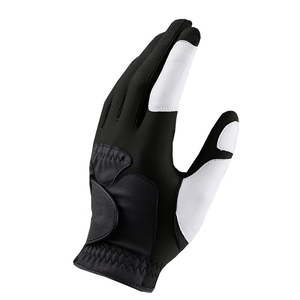 Gant de golf pour homme en cuir véritable bleu de haute qualité, respirant, à séchage rapide, avec poignées antidérapantes et fermeture auto-agrippante pour la main droite - Product Image 2