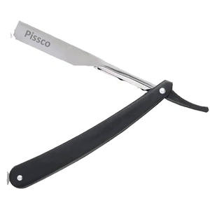 Navaja de barbero plegable de seguridad con mango, soporte para navaja de barbero recta - Product Image 3