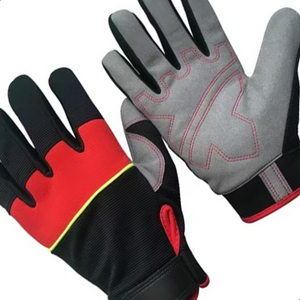 Soft Leather Work Safety Gloves <b>Full</b> Finger Mechanic Gloves Breathable Anti <b>Slip</b> Protective Hand Gear - Product Image 3