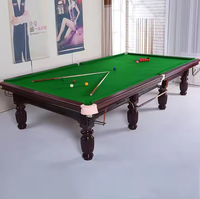 Table de snooker standard mondiale de 12 pieds pas cher prix billard jeu de billard ardoises en acier solide motif caoutchouc vente en bois massif