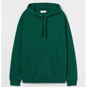 Sudadera con Capucha Personalizada de Algodón para Hombre, Estilo Urbano, Color Verde Esmeralda, Fabricante OEM, Fábrica de Sialkot, Sudadera Informal Extra Grande - Product Image 5