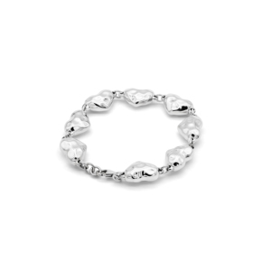 สร้อยข้อมือรูปหัวใจ - แบบตอกลาย - Product Image 1