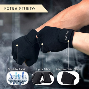 Non-slip Half Finger Breathable Weightlifting Fitness Gloves <b>Dumbbell</b> Men Women Weight Lifting Sports Gym Gloves - Product Image 4