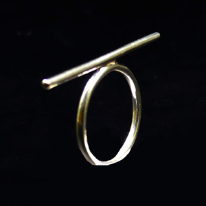 Anillo Minimalista en Forma de T de Plata Esterlina 925, Joyería Unisex para Uso Diario, Diseño de Banda Simple, Accesorio de Moda Clásico - Product Image 6