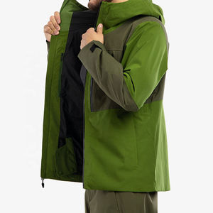 Men's <b>Heated</b> Solid Casual Ski Jacket Waterproof Windproof Primaloft Insulated Snowboard <b>Coat</b> Hooded Front Winter Outdoor Wear XS - Product Image 2