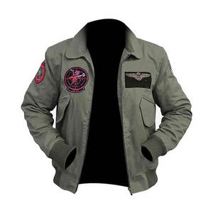 Chaqueta Bomber Táctica Personalizada para Hombre, Cortavientos, de Algodón, Estilo Piloto de la Fuerza Aérea, con Parches, Ropa de Calle - Product Image 5