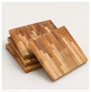 Ensemble de sous-verres élégants en bois, tapis de table stylés pour la maison, le bureau, la table basse, le restaurant, l'hôtel, la décoration de mariage et de fête - Product Image 6