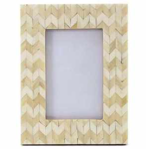 Handmade Modern Photo <b>Frame</b> in Luxury Style Customized with <b>White</b> Bone and Wooden Inlay UV Printed - Product Image 4