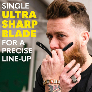 Rasoirs de barbier pliables de qualité supérieure avec lame tranchante pour une coupe de précision des cheveux et de la barbe - Product Image 6