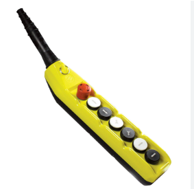 Estación de Control Remoto Colgante de Plástico CMK Electro Power Private Limited PL07D2/E PL05D4/E para Grúa EOT, 440V, Clasificación IP65, Motor de Una o Dos Velocidades - Product Image 1