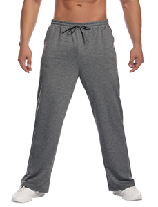 Custom Plain Sweatpants <b>Mens</b> Casual Sweatpants With Pockets Open Bottom Athletic Yoga Running <b>Loose</b> Fit <b>Joggers</b> for <b>Men</b> - Product Image 6