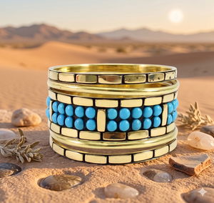 Direct Factory Sale India Fashion Handmade Resin <b>Beads</b> <b>Set</b> with Metal Bangles Fashion Jewelry & Accessories - Product Image 1