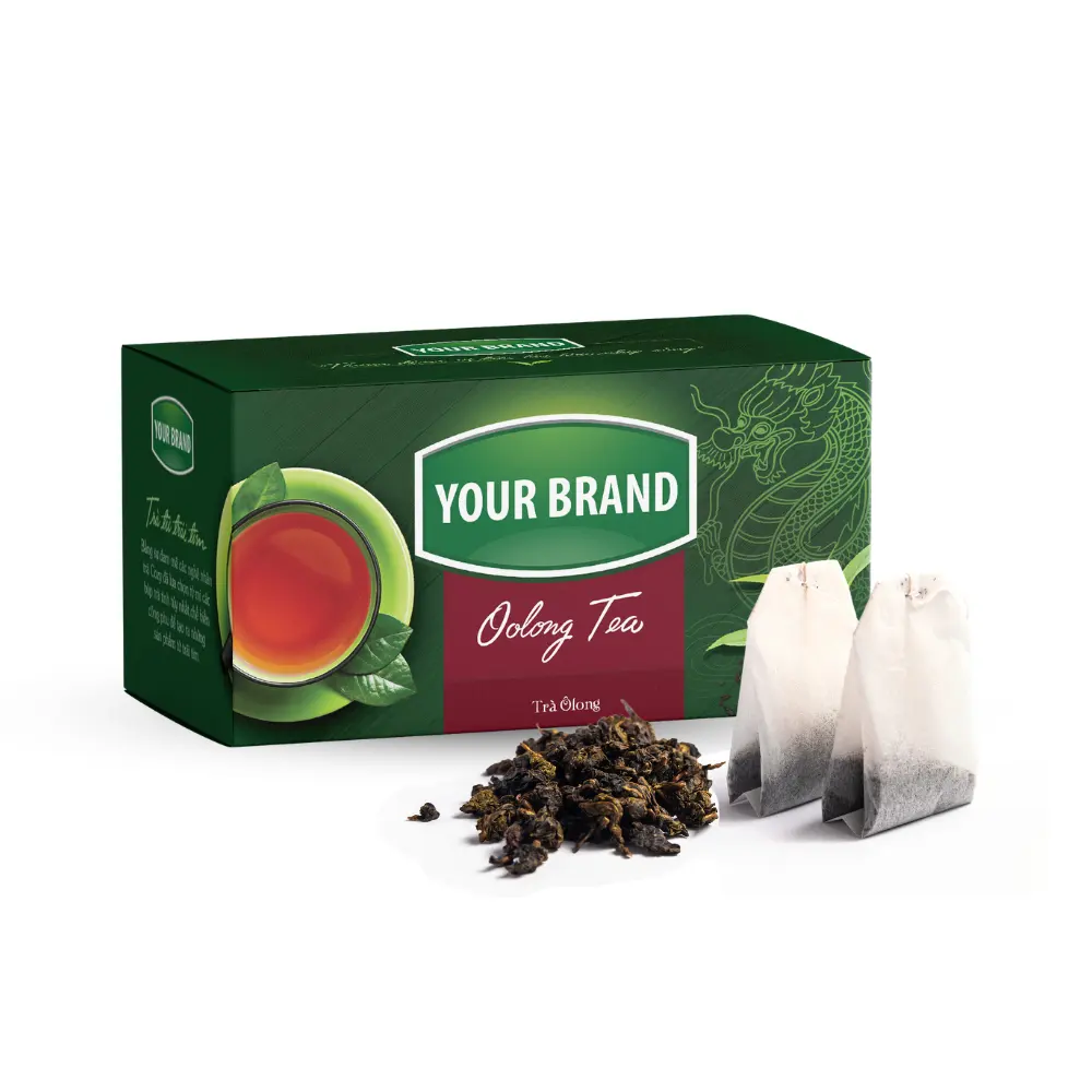 Vietnam Top Manufacturer Organic Tea Bags Custom Ingredients Energy Tea With Draw String Oolong Tea Bag Packing