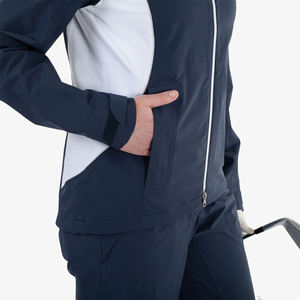 Chaqueta de Golf para Mujer con Cierre Frontal, Cuello Alto Tejido, Ropa Deportiva, Diseño Clásico de Calidad para Actividades al Aire Libre - Product Image 5