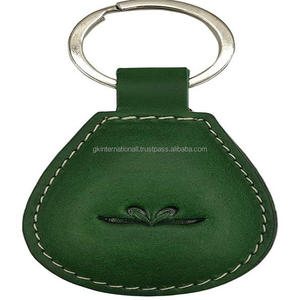 Porte-clés en cuir plaqué nickel, de haute qualité, design attrayant, logo personnalisé - Product Image 3