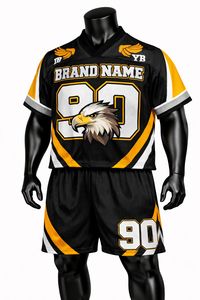 Conjunto de Camiseta y Pantalones Cortos de Fútbol Americano de Calidad Duradera, Uniforme Deportivo Transpirable, Ropa de Equipo Personalizada para Entrenamientos y Partidos - Product Image 5