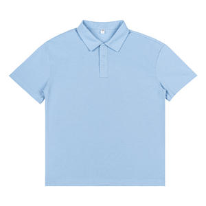 Nouveau polo d'été à boutons, étiquette personnalisée imprimée, couleur unie, pour hommes et femmes, vêtements de sport décontractés - Product Image 4