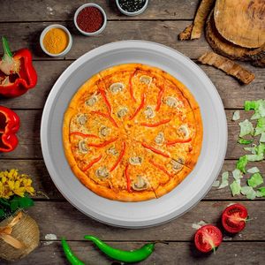 <b>11</b> Inch Round Bagasse Disposable Plate Heavy Duty For Hot And Cold Foods Takeaway Use - Product Image 4
