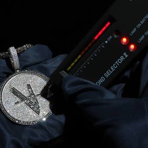 จี้เงินแท้ S925 ประดับเพชรโมอิสซาไนต์ทรงกลม ดีไซน์ CONCEPTION Iced Out  แบบสั่งทำพิเศษ ได้รับการรับรองจาก GRA สำหรับผู้ชายสไตล์ฮิปฮอป - Product Image 3