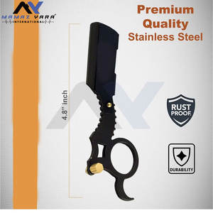 Rasoir de Barbier à Lame Droite pour un Rasage Précis, Qualité Salon, Rasoir Manuel pour Hommes, Rasoir à Main pour la Barbe, Shavette de Haute Qualité - Product Image 3