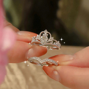 14k 18k Gold Plated Diamond <b>Ring</b> Customized Design 925 Sterling <b>Silver</b> <b>Ring</b> Original Diamond Wedding for Women CVD Diamond <b>Ring</b> - Product Image 3