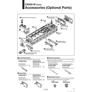 SMC Pneumatics Plaque de soupape EX600-ZMV2 Pièces pneumatiques - Product Image 2