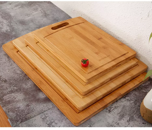 Planches à découper rectangulaires en bambou avec poignée, pack combiné - Product Image 2