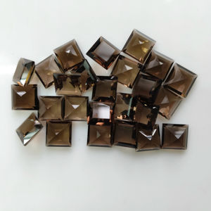 Cuarzo Ahumado Natural de 8MM, Corte Cuadrado Escalonado, Gema Suelta de la Mejor Calidad para Joyería y Fabricación de Collares - Product Image 5