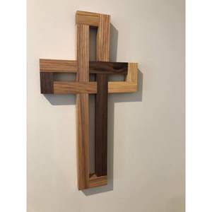 Handmade <b>Wooden</b> Cross Elegant Prayer Item <b>for</b> Church and <b>Home</b> Durable Wall <b>Sign</b> <b>for</b> Spiritual Decor - Product Image 2