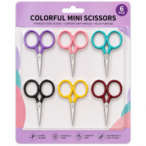 Embroidery <b>Scissors</b> Set Stainless Steel Fine Tip <b>Sewing</b> Needlework Craft Thread Cutting Tool with Blister Card Packaging - Product Image 1