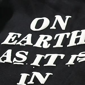 Sweat à capuche décontracté pour homme, tendance, avec logo imprimé en relief personnalisé, coupe oversize, style streetwear - Product Image 2